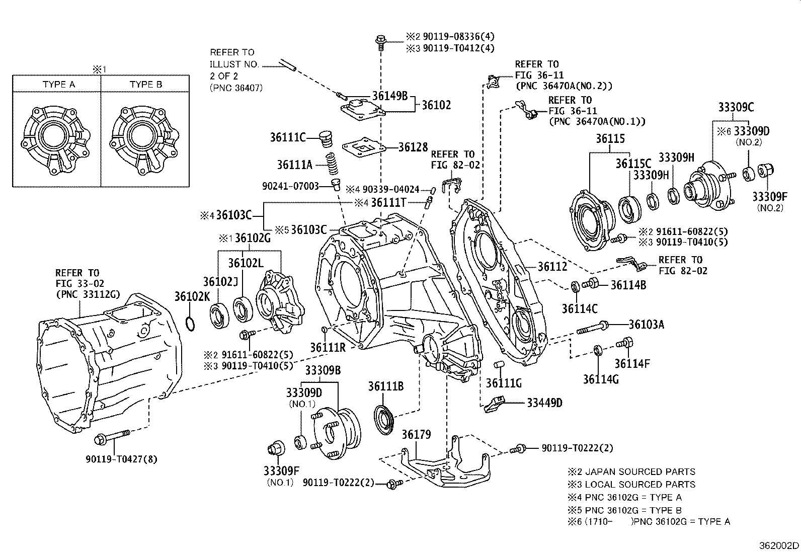 TOYOTA 90311-43008 - Прокладка, ступенчатая коробка parts5.com