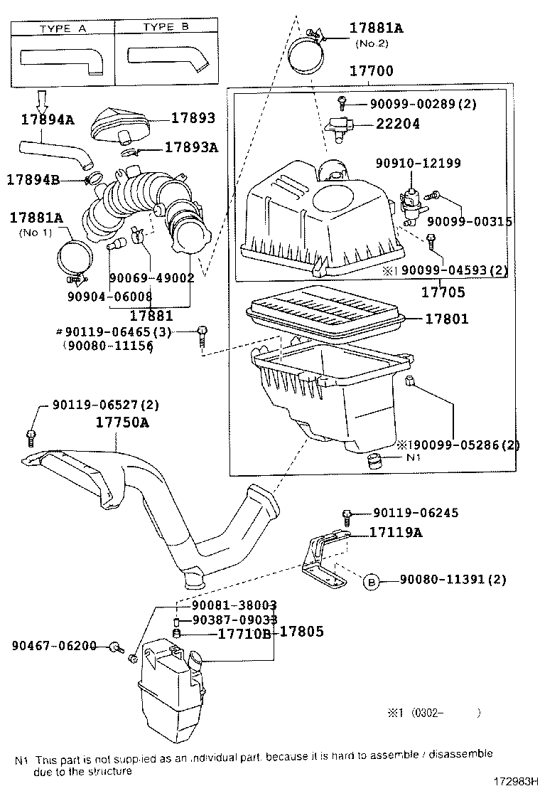 TOYOTA 17881-28140 - Трубопровод parts5.com