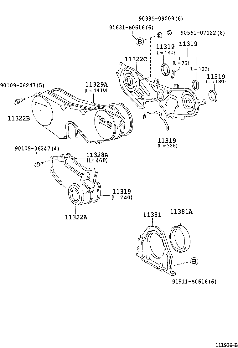 TOYOTA 9008031053 - Уплотняющее кольцо, коленчатый вал parts5.com