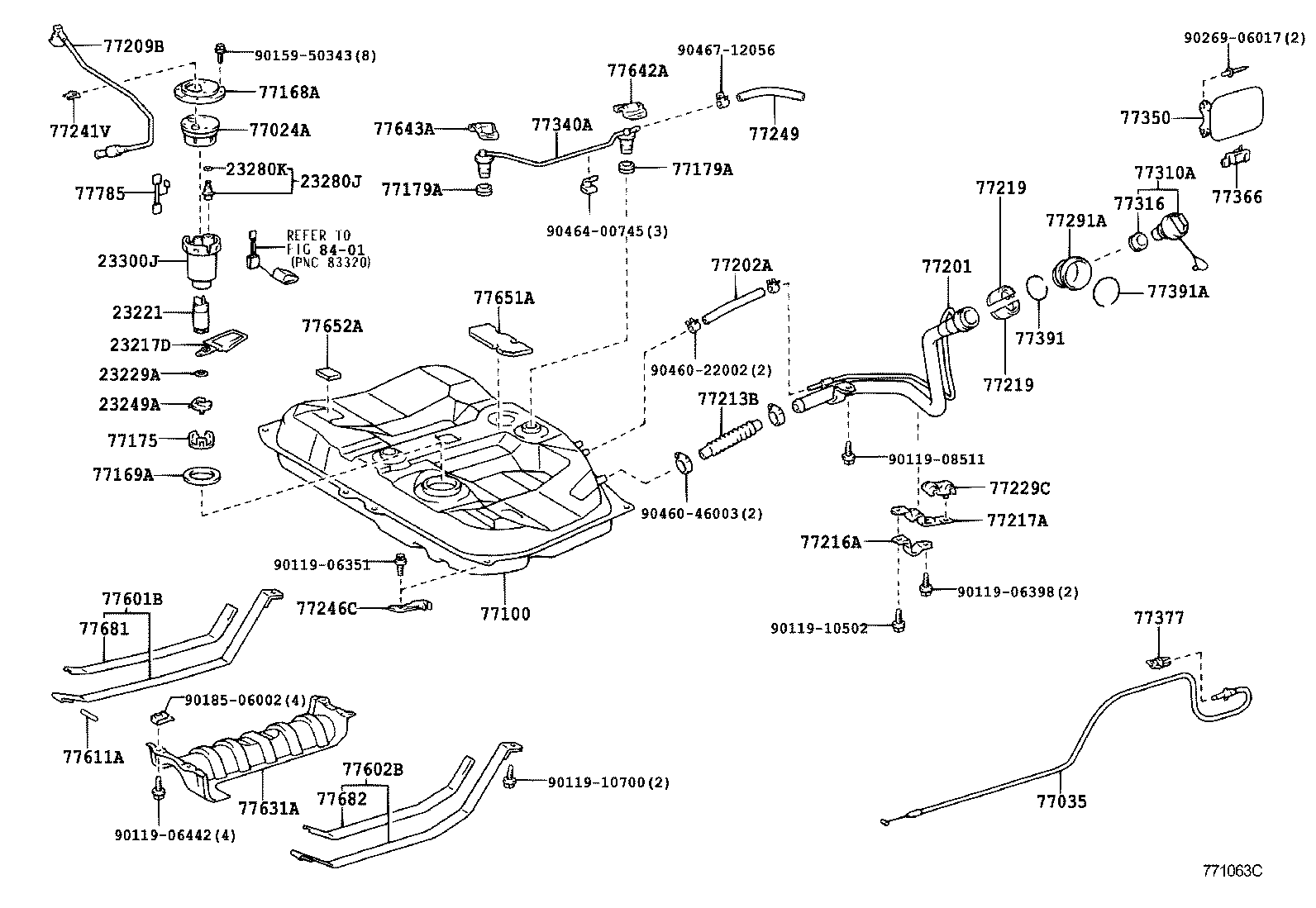 TOYOTA 23300-21010 - Топливный фильтр parts5.com