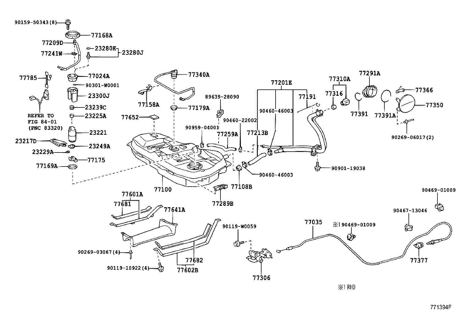 TOYOTA 23221-0D070 - Топливный насос parts5.com