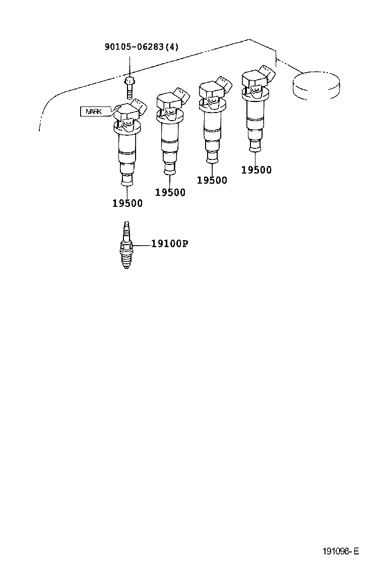 TOYOTA 90080-91193 - Spark Plug parts5.com