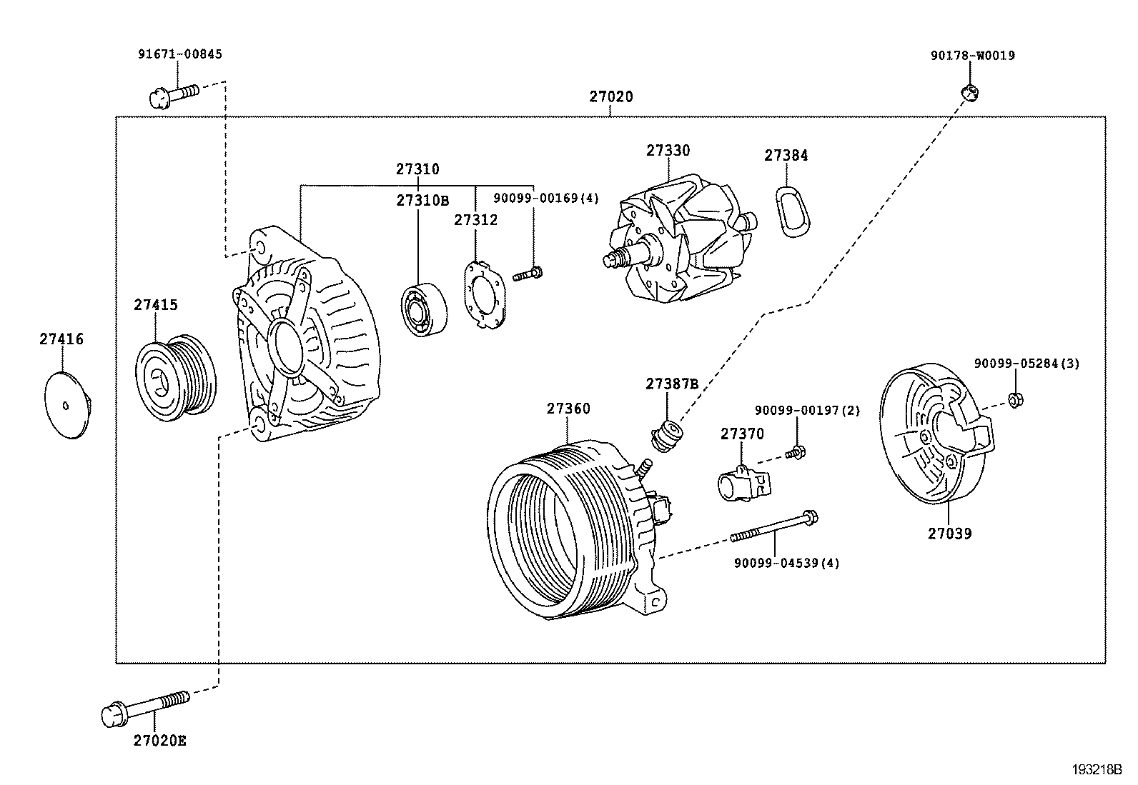 TOYOTA 270600N040 - Alternador parts5.com