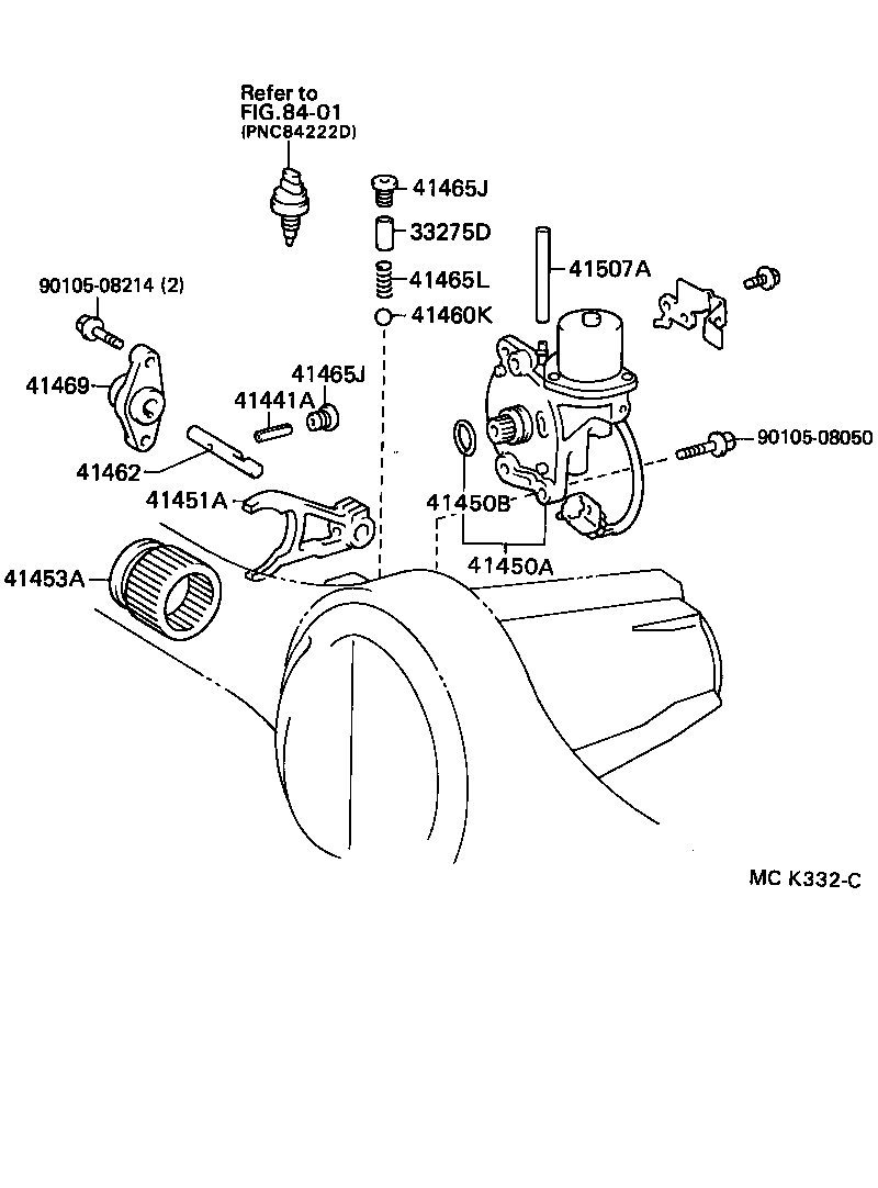 TOYOTA 41450-60060 - Выключатель, блокировка диффе parts5.com