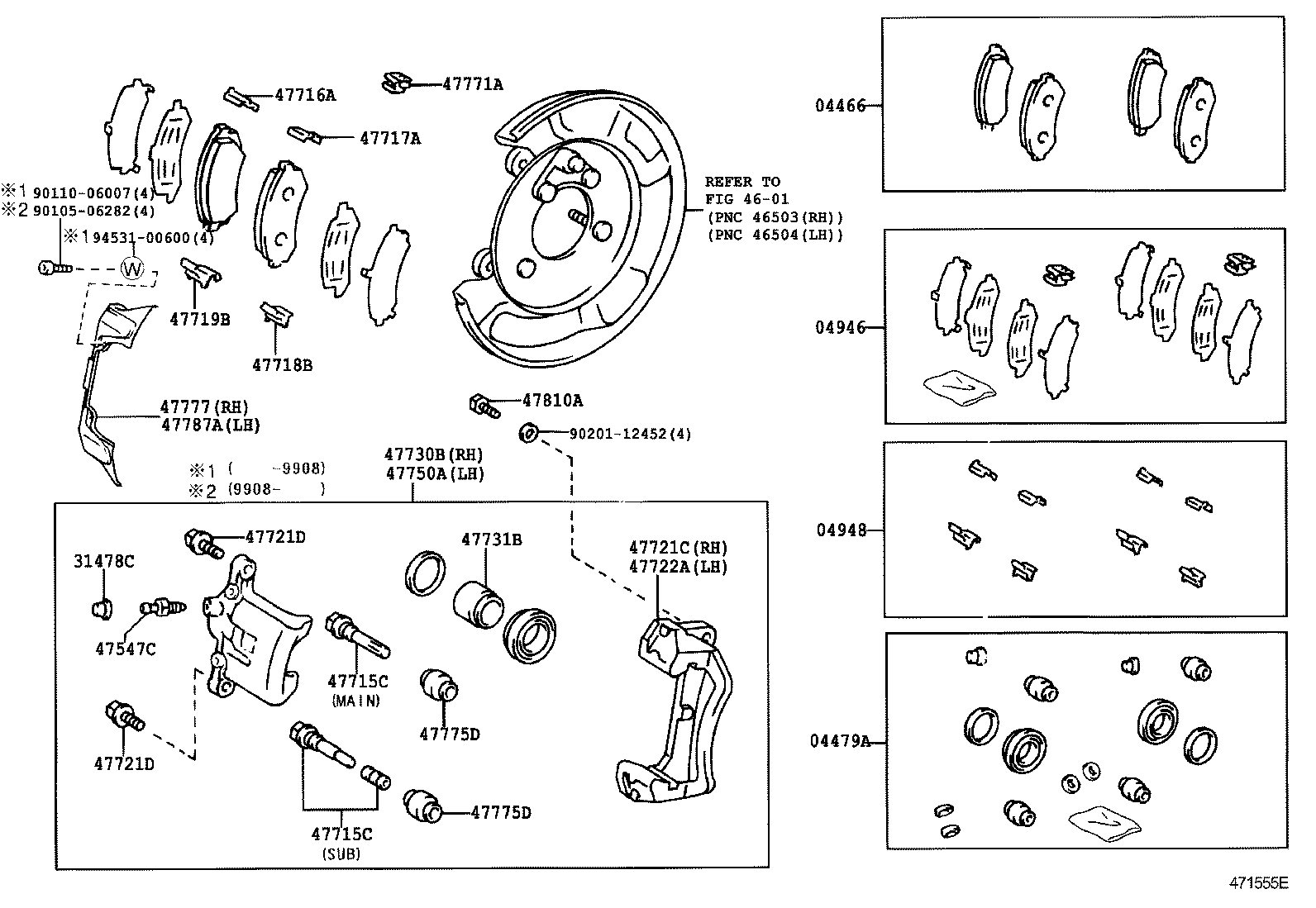 TOYOTA 47730-60101 - Тормозной суппорт parts5.com