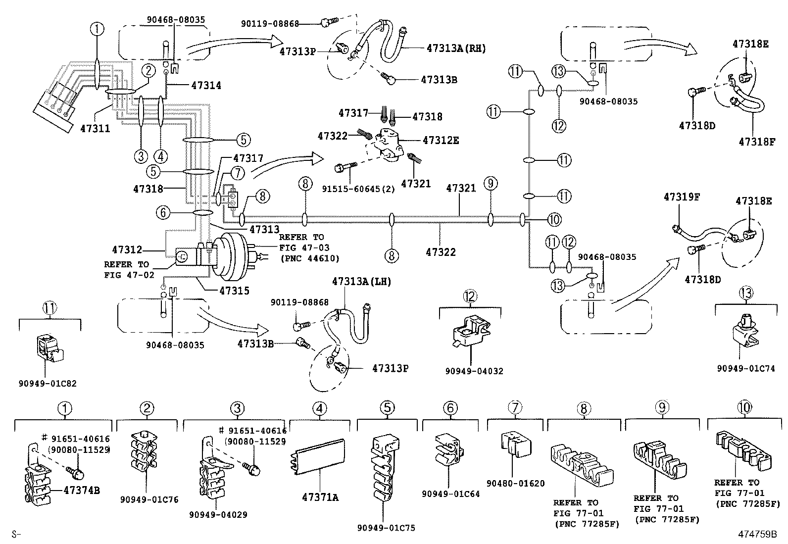 TOYOTA 90947-02E84 - Тормозной шланг parts5.com