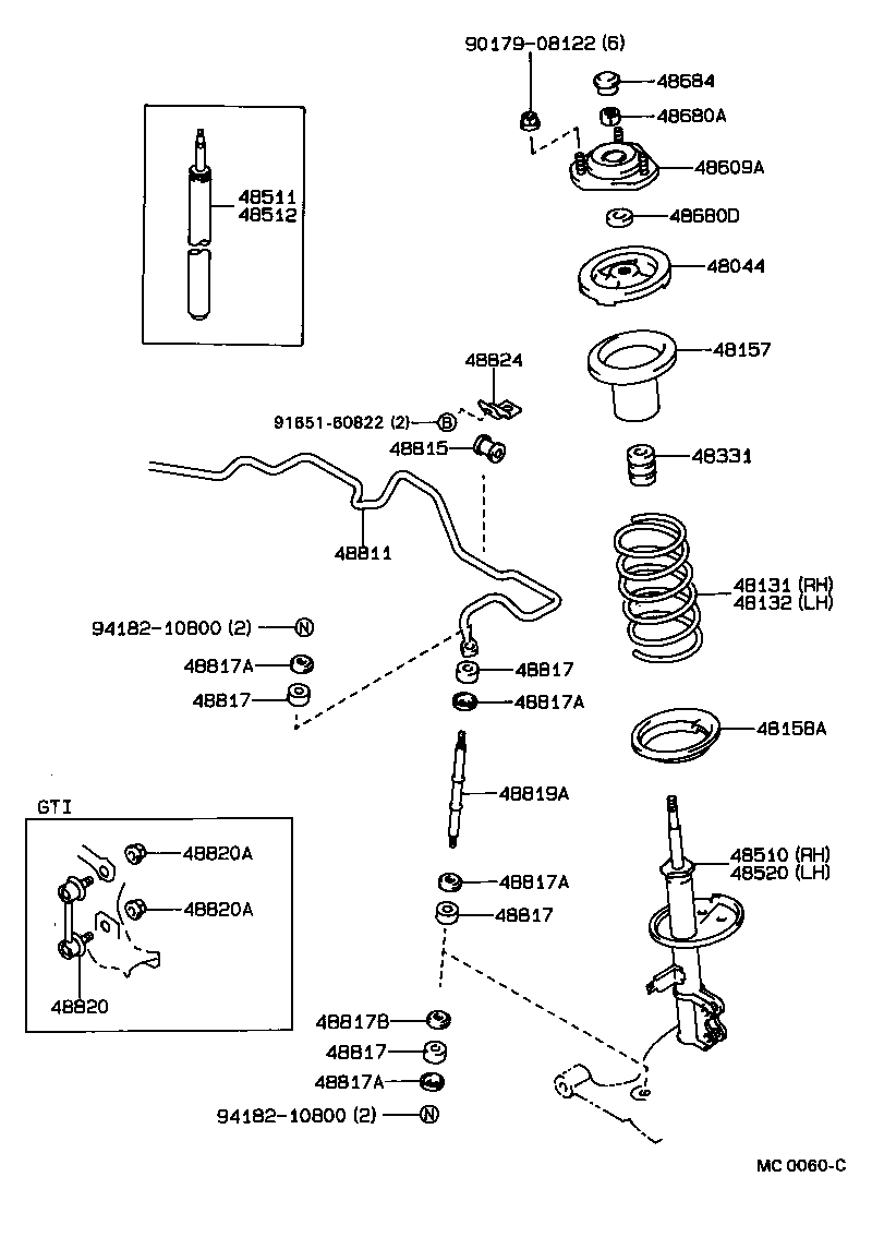 Berliet 48820-20010 - Тяга / стойка, стабилизатор parts5.com