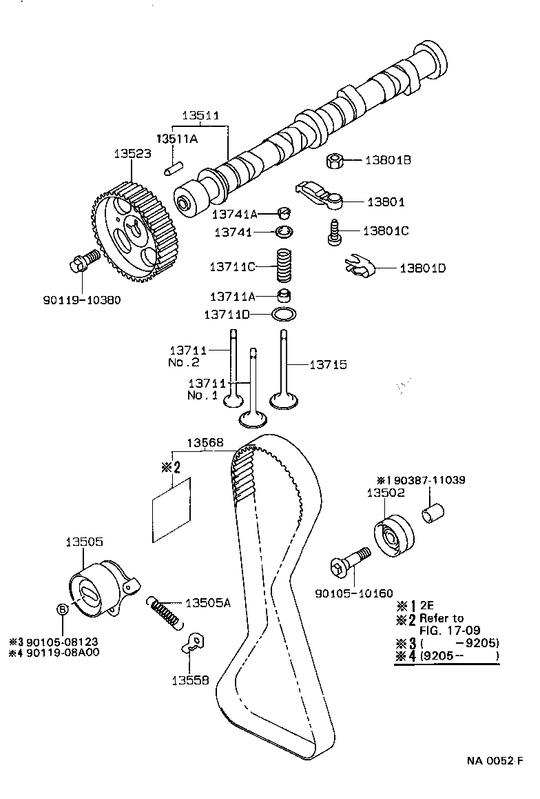 TOYOTA 9091302081 - Комплект прокладок, стержень клапана parts5.com