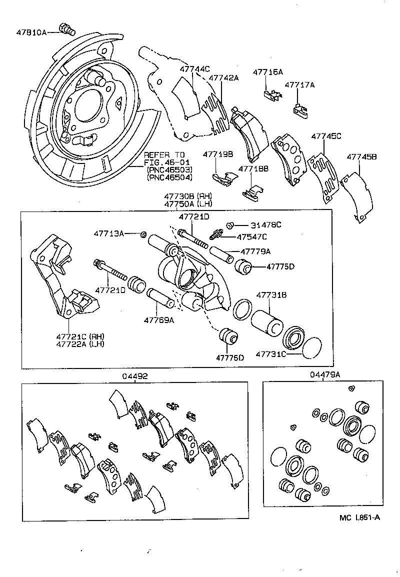 Berliet 04492-33010 - Тормозные колодки, дисковые, комплект parts5.com