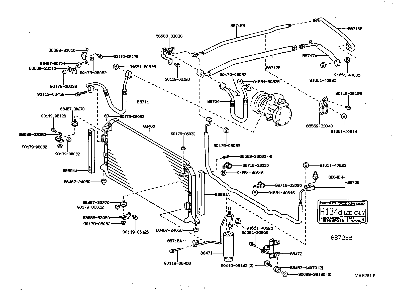 Mitsubishi 8847150010 - Осушитель, кондиционер parts5.com