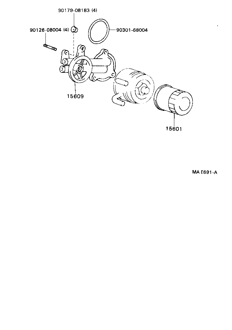 Opel 90915-20001 - Oil Filter parts5.com