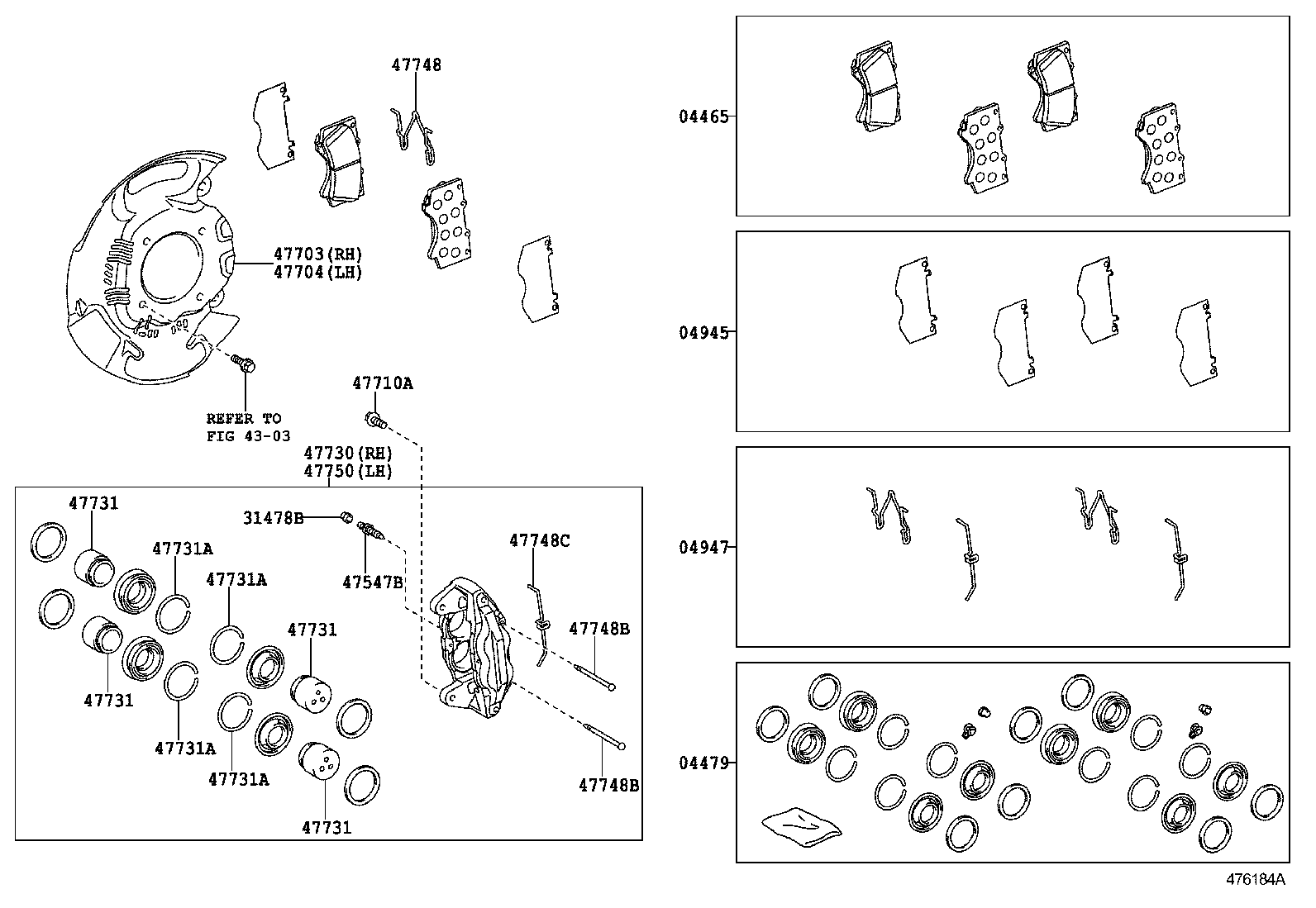 TOYOTA 47730-60280 - Тормозной суппорт parts5.com