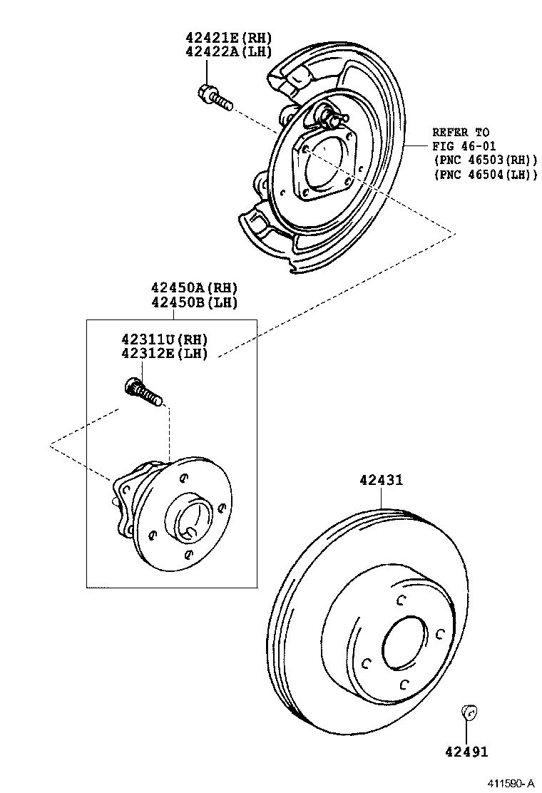 TOYOTA 42450-02060 - Комплект подшипника ступицы колеса parts5.com