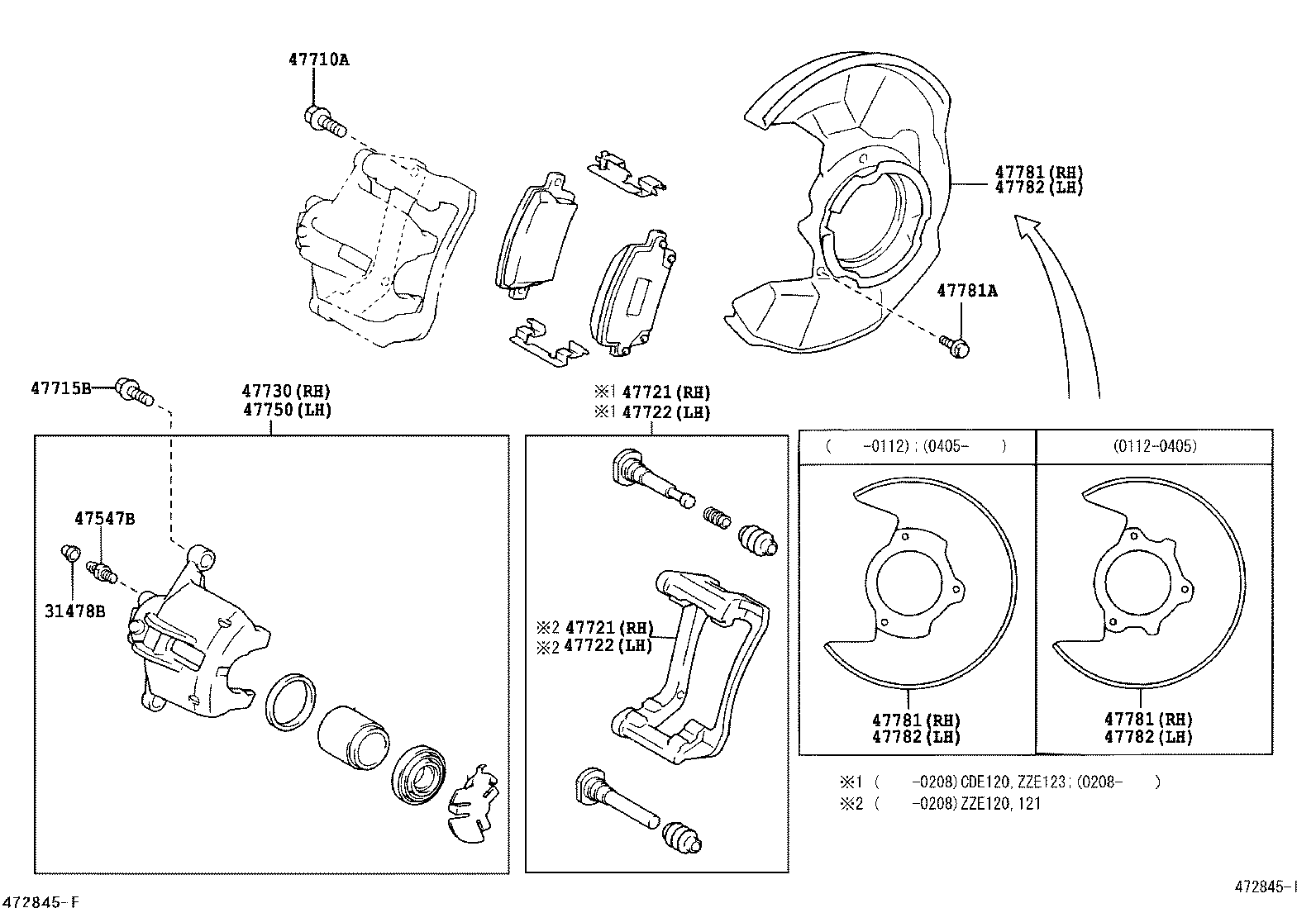 LEXUS 4773002100 - Ремкомплект, тормозной суппорт parts5.com