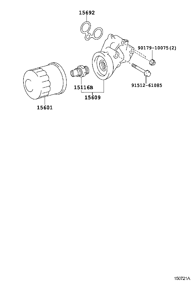 TOYOTA 90915-30003 - Oil Filter parts5.com