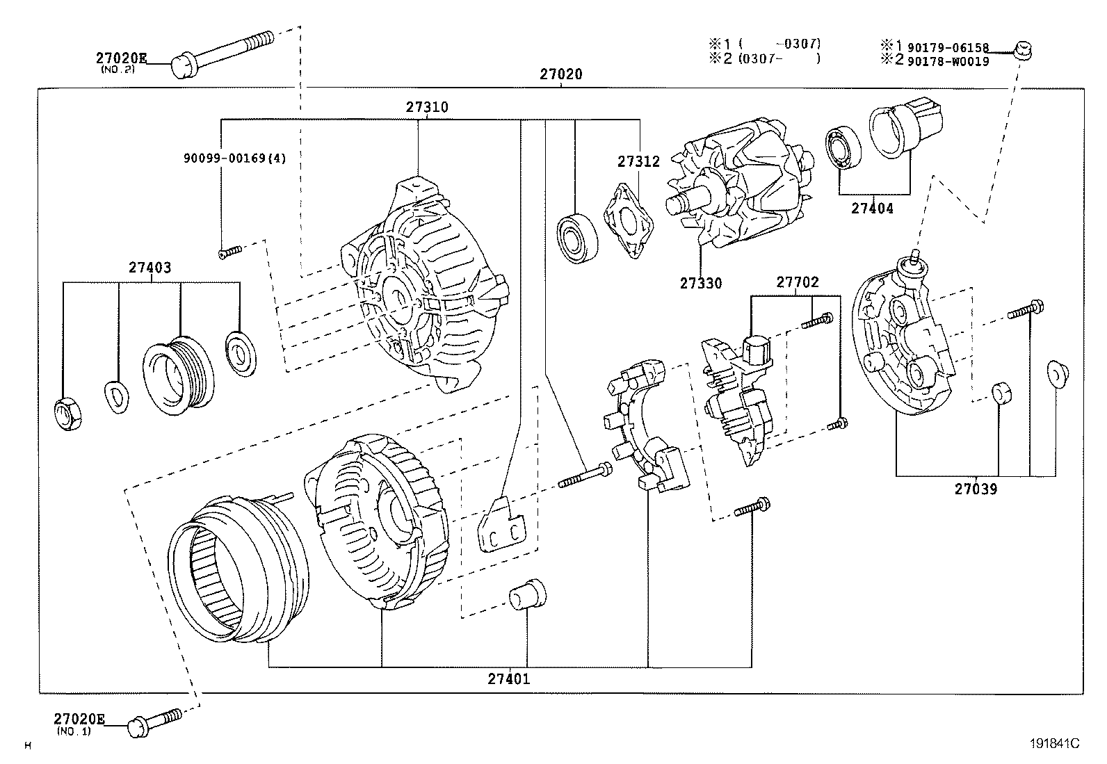 TOYOTA 27060-0H070 - Генератор parts5.com