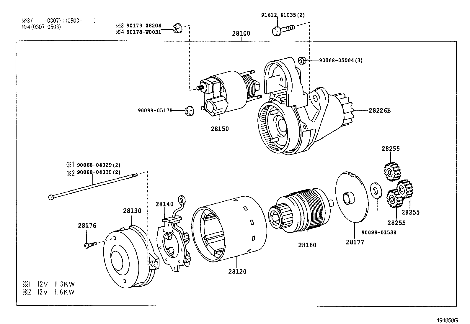 TOYOTA 28100-0H060 - Стартер parts5.com