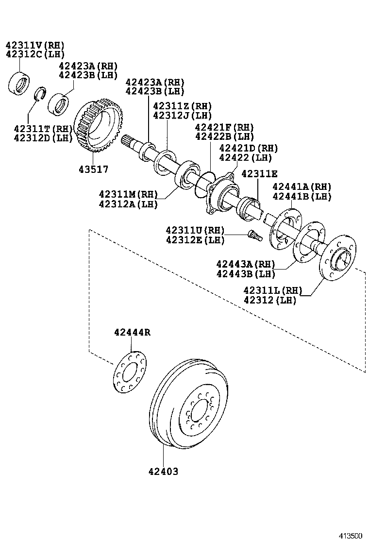 TOYOTA 90310-T0008 - Комплект подшипника ступицы колеса parts5.com