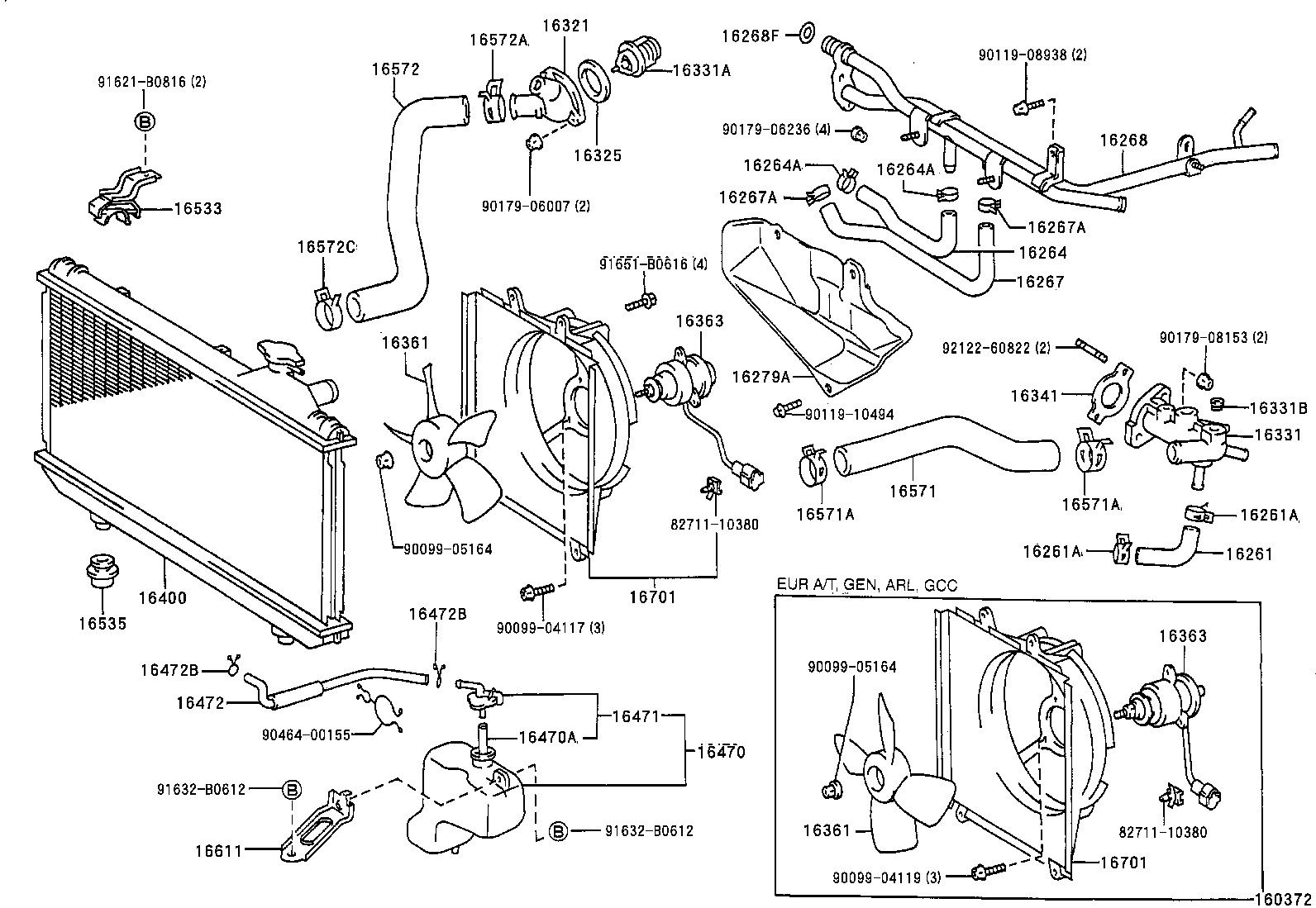 TOYOTA 90916-03090 - Термостат, охлаждающая жидкость parts5.com