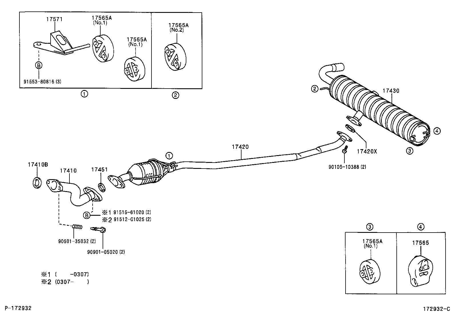 TOYOTA 17410-27130 - Труба выхлопного газа parts5.com