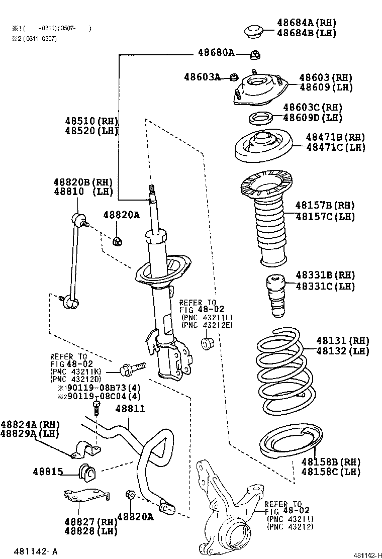 LEXUS 48820-42020 - Тяга / стойка, стабилизатор parts5.com