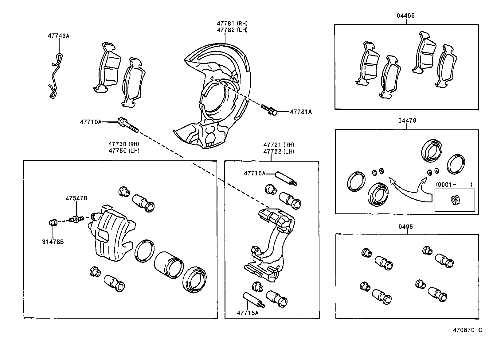 TOYOTA 4773009011 - Тормозной суппорт parts5.com