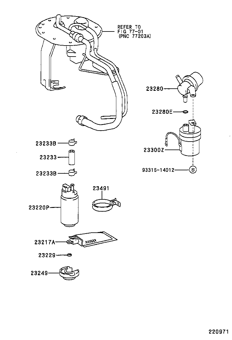 TOYOTA 23221-28040 - Топливный насос parts5.com