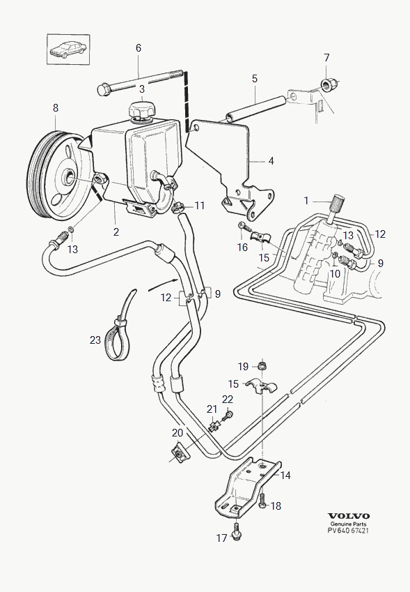 Volvo 3546907 - Гидравлический насос, рулевое управление, ГУР parts5.com