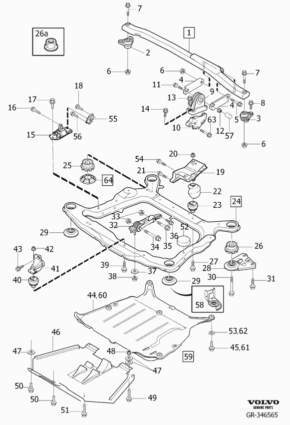 Volvo 985861 - Гайка, выпускной коллектор parts5.com