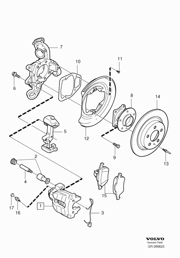 Volvo 30648021 - Пружина, тормозной суппорт parts5.com