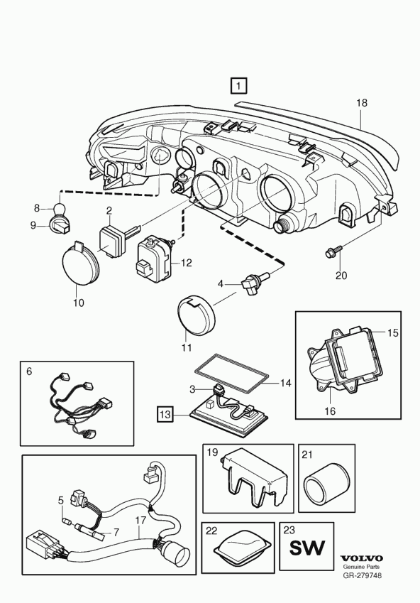 Volvo 989842 - Лампа накаливания, фонарь указателя поворота parts5.com