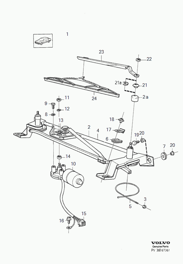 Volvo 1392219 - Limpiaparabrisas parts5.com