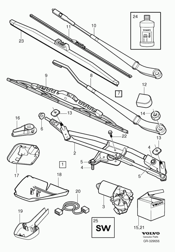 Volvo 31333413 - Wiper Blade parts5.com