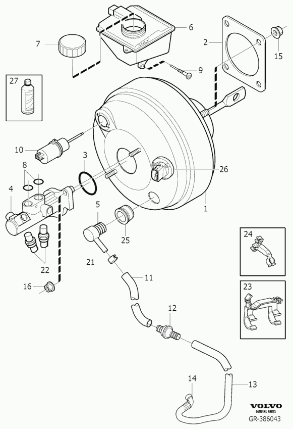 Volvo 9437430 - Тормозная жидкость parts5.com