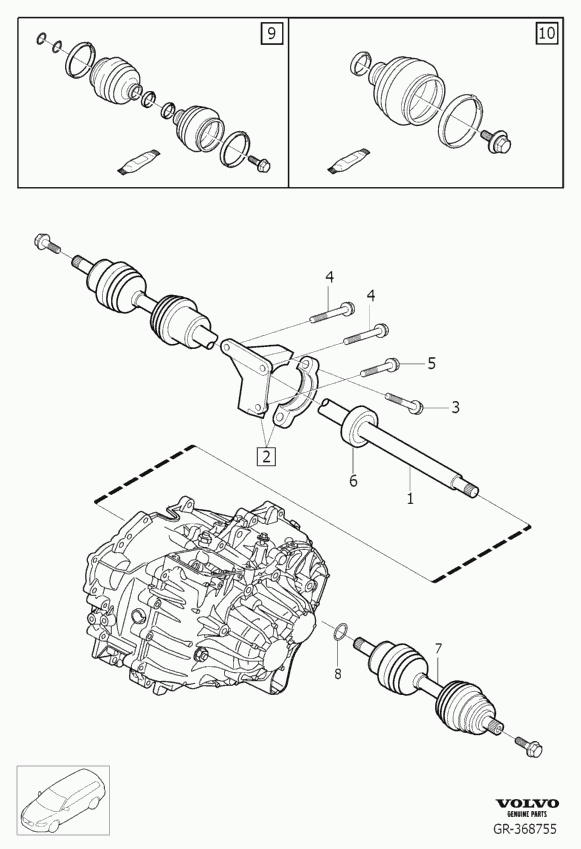 Volvo 31256010 - Пыльник, приводной вал parts5.com