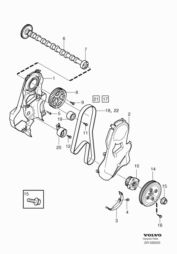 Volvo 30777779 - Зубчатый ремень ГРМ parts5.com