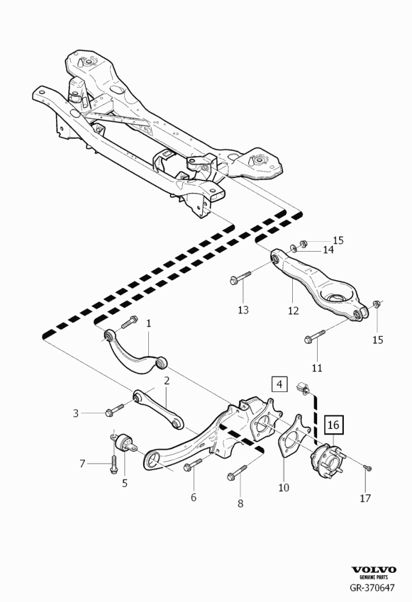 Volvo 30683067 - Track Control Arm parts5.com