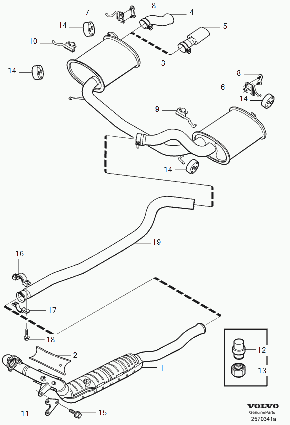 Volvo 9179190 - Насадка выпускной трубы parts5.com