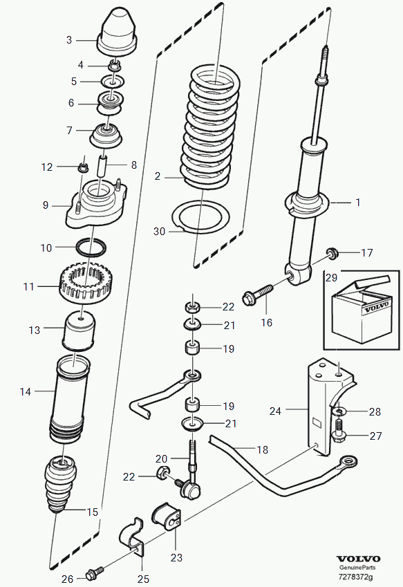 Mitsubishi 30856190 - Пылезащитный комплект, амортизатор parts5.com