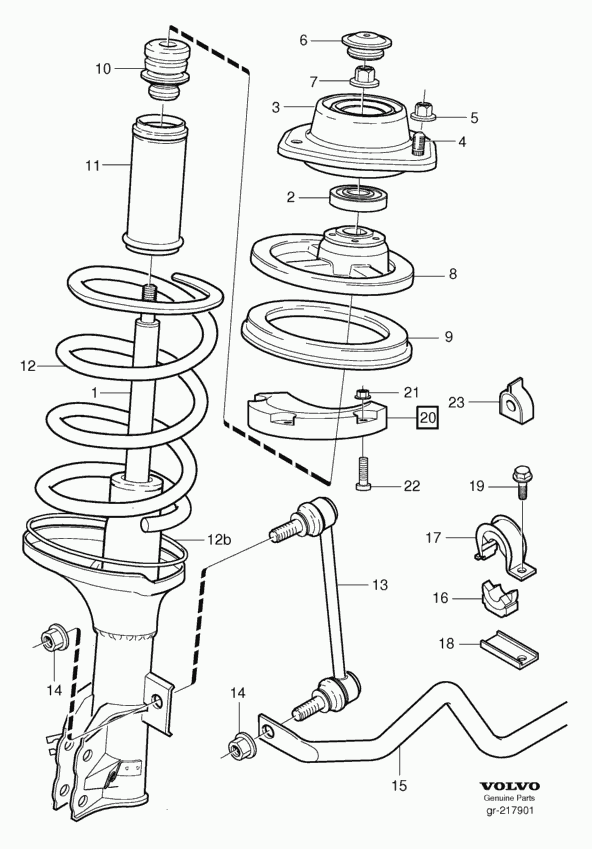 Volvo 30662328 - Амортизатор parts5.com