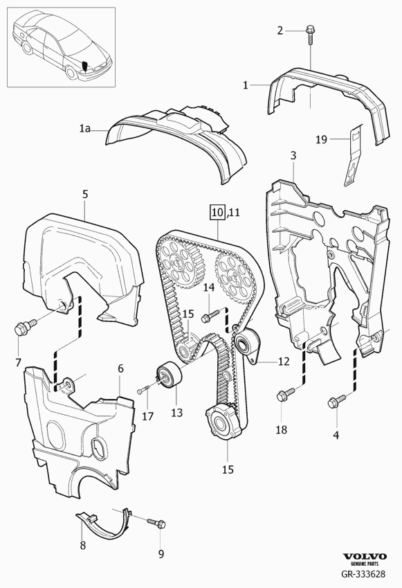 Volvo 30758261 - Комплект ремня ГРМ parts5.com