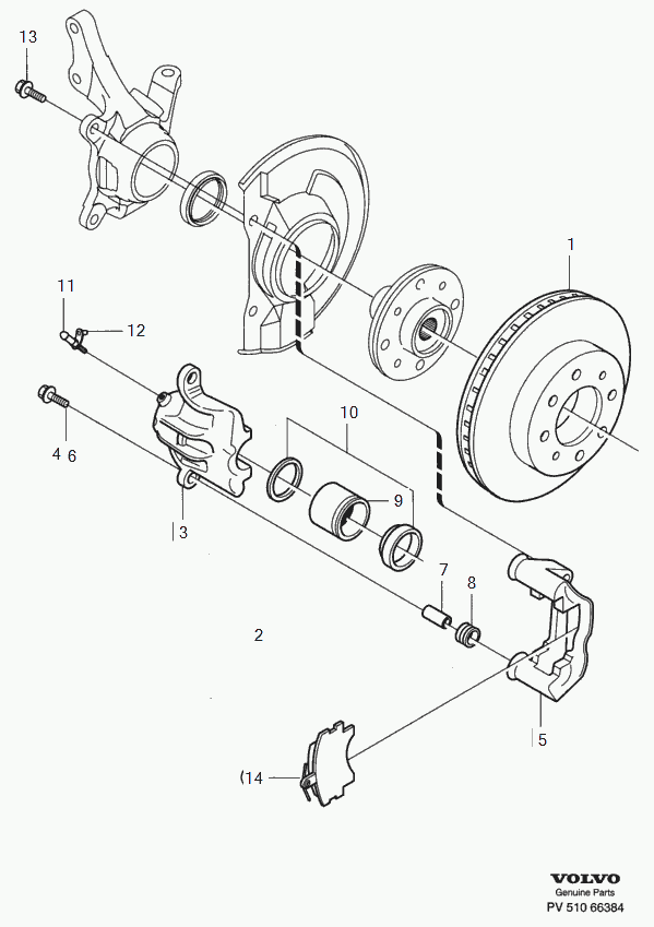 Volvo 30863313 - Ремкомплект, тормозной суппорт parts5.com