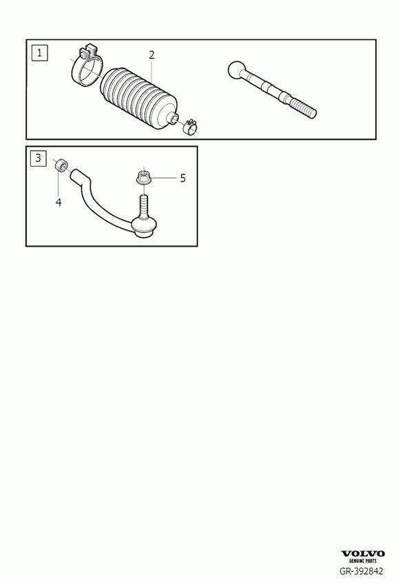 FORD 31302345 - Наконечник рулевой тяги, шарнир parts5.com