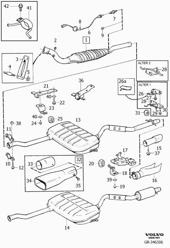 Volvo 9.146.012 - Прокладка, труба выхлопного газа parts5.com