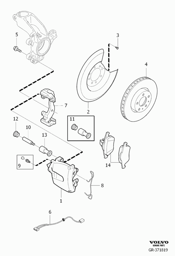 Volvo 36000484 - Тормозной суппорт parts5.com