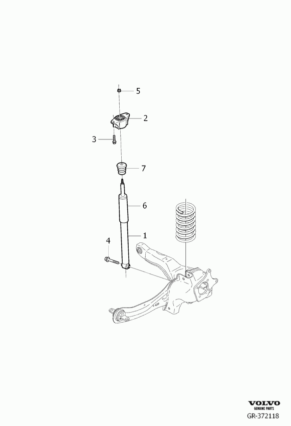 Volvo 30723051 - Пылезащитный комплект, амортизатор parts5.com