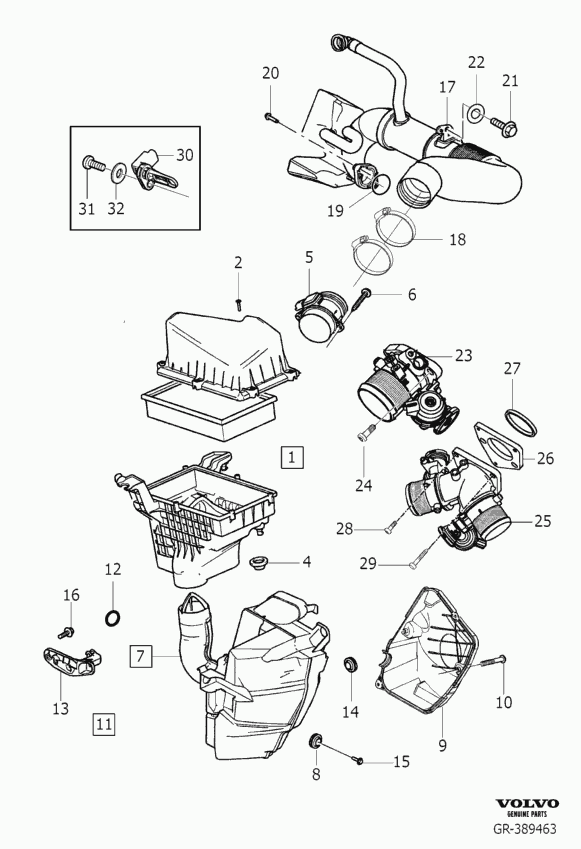 VAG 8683560 - Воздушный фильтр parts5.com