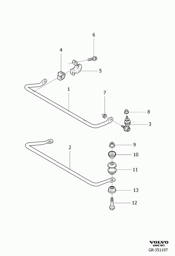 Volvo 31329966 - Тяга / стойка, стабилизатор parts5.com