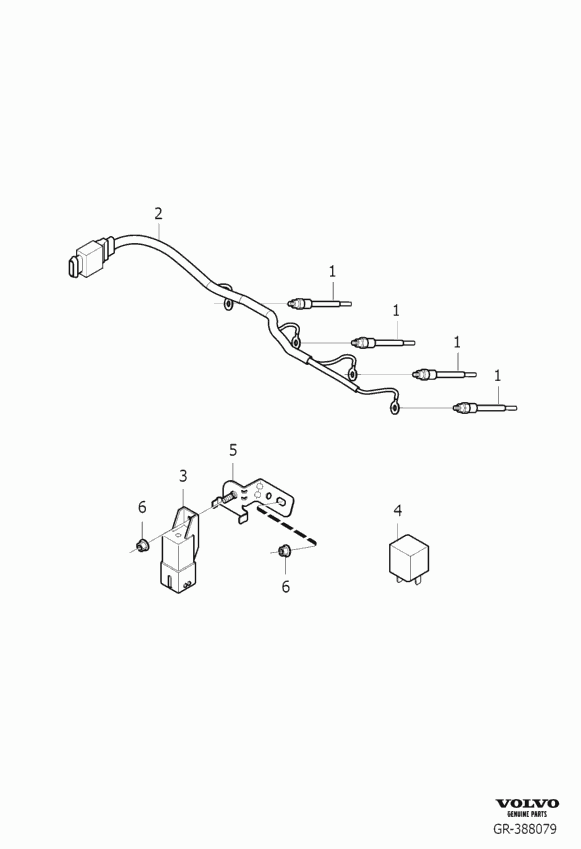 Volvo 30 72 506 9 - Свеча накаливания parts5.com