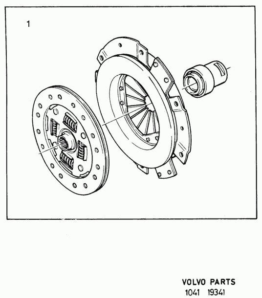 Volvo 3344287 - Комплект сцепления parts5.com